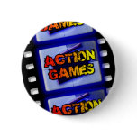 Action Games Logo Pinback Button