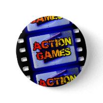 Action Games Logo Pinback Button