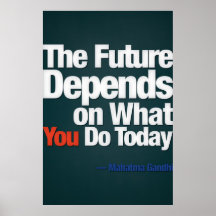 Action, - Gandhi (Large Template, editable) Poster