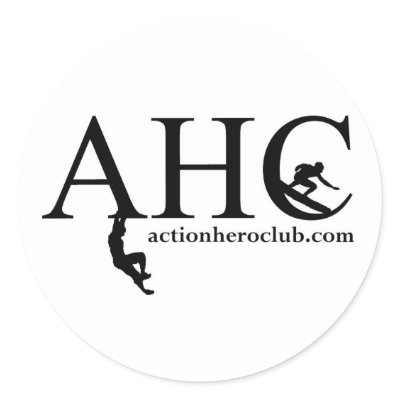 Action Hero Club Logo Stickers by actionheroclub