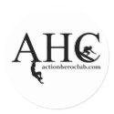Action Hero Club Logo stickers