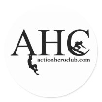 Action Hero Club Logo stickers by actionheroclub Action Hero Club Logo stickers