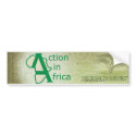 Action in Africa Bumper Sticker bumper stickers by adamboy2000 Action in Africa Bumper Sticker bumper stickers