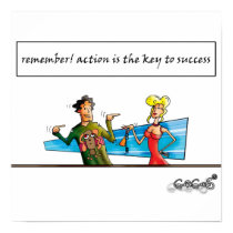 Action is the key to success posters