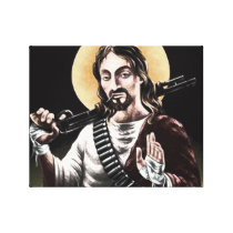 Action Jesus Canvas Print