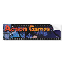 Action main logo bumper stickers
