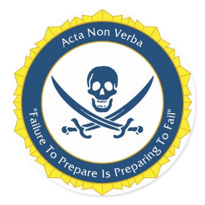 Action Not Words - Latin- Acta Non Verba Round Stickers by Darrel55