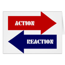 Action-Reaction Greeting Cards