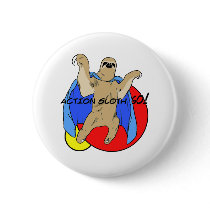 Action Sloth Colored Button