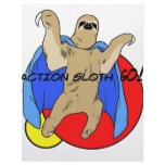 Action Sloth Colored Letterhead Design