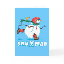 Action Snowman cards