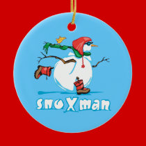 Action Snowman ornaments
