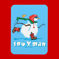 Action Snowman magnets