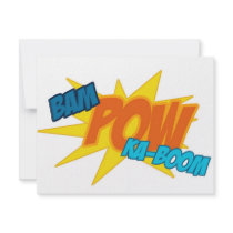 ACTION WORDS invitations