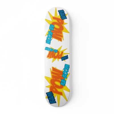 ACTION WORDS SKATE DECK by bd5178