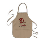 Actions Speak Louder than Beliefs, Atheist Symbol Apron