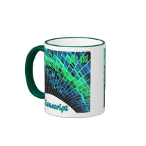 ActionScript- Blue Green Dome Coffee Mug