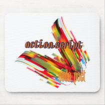 ActionScript- Multicolor Code Swirl Mouse Pads
