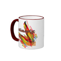 ActionScript- Multicolor Code Swirl Coffee Mug