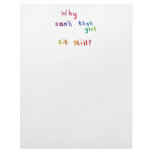 Active girls can't sit still busy women fun art letterhead