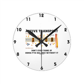 Active Transport Don't Think Of Osmolytic Balance Wallclocks