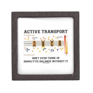 Active Transport Don't Think Of Osmolytic Balance Premium Keepsake Box