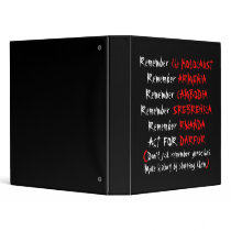 Activism: Don't just remember genocides... Binders