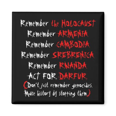Activism: Don't just remember genocides... Refrigerator Magnet by inamar