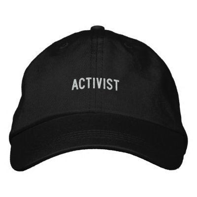activist embroidered baseball caps by funnycustomtshirts