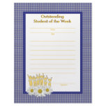 Activity Page for Outstanding Student Binder Letterhead Design
