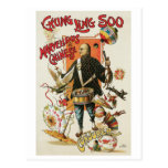 Acto mágico chino del vintage del ~ de Chungkin Li Tarjeta Postal