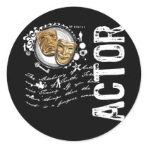 Actor Alchemy of Acting Round Sticker