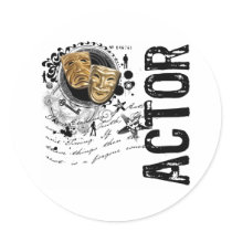 Actor Alchemy of Acting Round Stickers