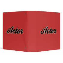 Actor Baseball Style binders