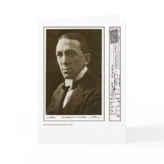 Actor Gerald du Maurier Greeting Card card
