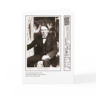 Actor Gerald du Maurier Greeting Card card