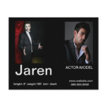 Actor Headshot Affordable Comp  Cards flyers