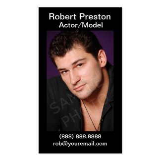 Actor Headshot Business Cards