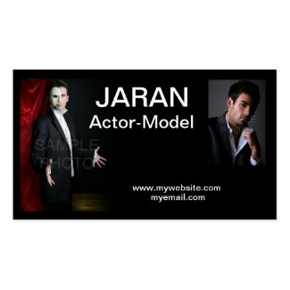 Actor Headshot Business Cards