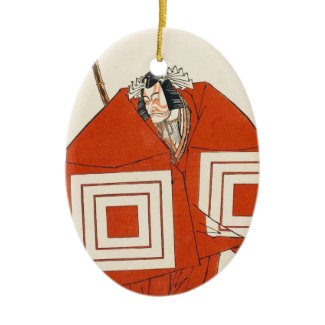 Actor Ichikawa Danjûrô V in Shibaraku katsukawa Christmas Tree Ornaments