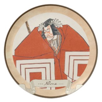 Actor Ichikawa Danjûrô V in Shibaraku katsukawa Dinner Plates