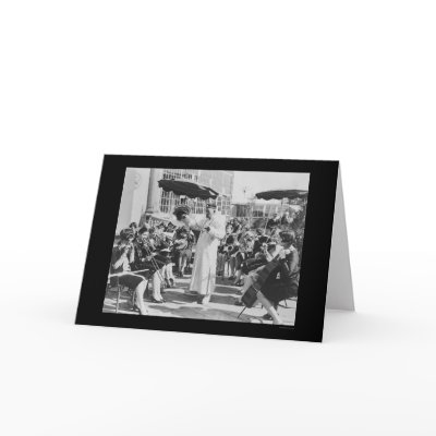 Actor Lon Chaney as Mr. Wu with Girls Band 1927 Greeting Cards by lc_vintagephotos