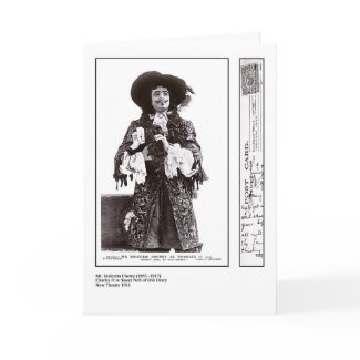 Actor Malcolm Cherry Greeting Card card
