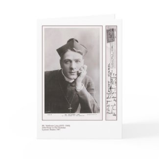 Actor Matheson Lang Greeting Card card