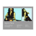 Actor/Model 2 Shot Light Grey Headshot Card