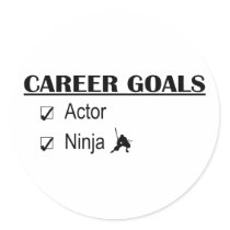 Actor Ninja Career Goals Stickers