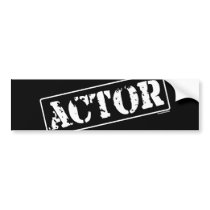 Actor Stamp Bumper Stickers