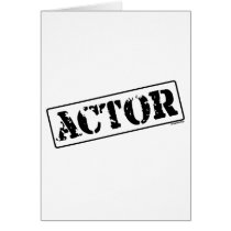 Actor Stamp Greeting Cards