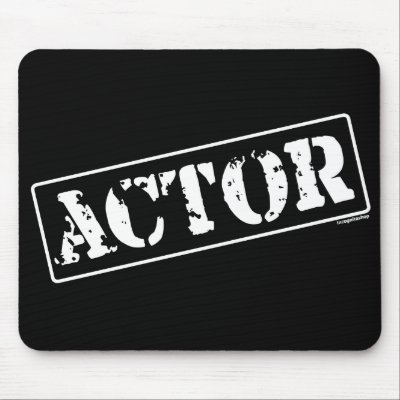 Actor Stamp Mouse Pad by incognitashop