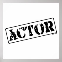Actor Stamp Poster